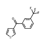 结构式 CAS# 898771-33-0, 3-噻吩基[3-(三氟甲基)苯基]甲酮