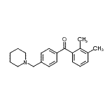 structure of CAS# 898771-46-5, (2,3-Dimethylphenyl)[4-(1-piperidinylmethyl)phenyl]methanone;2,3-dimethyl-4'-piperidinomethyl benzophenone