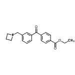structure of CAS# 898771-51-2, Ethyl 4-[3-(1-azetidinylmethyl)benzoyl]benzoate;3-azetidinomethyl-4'-carboethoxybenzophenone