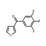 structure of CAS# 898771-66-9, 3-Thienyl(3,4,5-trifluorophenyl)methanone;3-(3,4,5-trifluorobenzoyl)thiophene