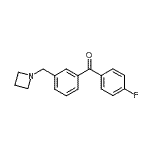 structure of CAS# 898771-67-0, [3-(1-Azetidinylmethyl)phenyl](4-fluorophenyl)methanone;3-azetidinomethyl-4'-fluorobenzophenone