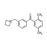 结构式 CAS# 898771-73-8, [3-(1-氮杂环丁基甲基)苯基](2,5-二甲基苯基)甲酮
