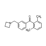 structure of CAS# 898771-75-0, [3-(1-Azetidinylmethyl)phenyl](2,6-dimethylphenyl)methanone;3'-azetidinomethyl-2,6-dimethylbenzophenone