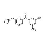 structure of CAS# 898771-79-4, [3-(1-Azetidinylmethyl)phenyl](3,5-dimethylphenyl)methanone;3'-azetidinomethyl-3,5-dimethylbenzophenone