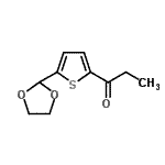 结构式 CAS# 898771-82-9, 1-[5-(1,3-二氧戊环-2-基)-2-噻吩基]-1-丙酮