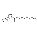 structure of CAS# 898771-94-3, 1-[5-(1,3-Dioxolan-2-yl)-2-thienyl]-1-nonanone;5-(1,3-Dioxolan-2-yl)-2-thienyl octyl ketone