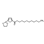 structure of CAS# 898772-00-4, 1-[5-(1,3-Dioxolan-2-yl)-2-thienyl]-1-dodecanone;5-(1,3-Dioxolan-2-yl)-2-thienyl undecyl ketone