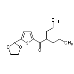 结构式 CAS# 898773-00-7, 1-[5-(1,3-二氧戊环-2-基)-2-噻吩基]-2-丙基-1-戊酮