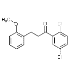 structure of CAS# 898774-01-1, 1-(2,5-Dichlorophenyl)-3-(2-methoxyphenyl)-1-propanone;2',5'-dichloro-3-(2-methoxyphenyl)propiophenone