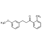 structure of CAS# 898774-37-3, 3-(3-Methoxyphenyl)-1-(2-methylphenyl)-1-propanone;3-(3-methoxyphenyl)-2'-methylpropiophenone