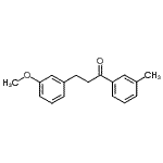 structure of CAS# 898774-40-8, 3-(3-Methoxyphenyl)-1-(3-methylphenyl)-1-propanone;3-(3-methoxyphenyl)-3'-methylpropiophenone