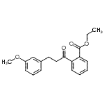 structure of CAS# 898774-54-4, Ethyl 2-[3-(3-methoxyphenyl)propanoyl]benzoate;2'-carboethoxy-3-(3-methoxyphenyl)propiophenone