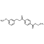 structure of CAS# 898774-58-8, Ethyl 4-[3-(3-methoxyphenyl)propanoyl]benzoate;4'-carboethoxy-3-(3-methoxyphenyl)propiophenone