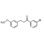 structure of CAS# 898774-64-6, 1-(3-Bromophenyl)-3-(3-methoxyphenyl)-1-propanone;3'-bromo-3-(3-methoxyphenyl)propiophenone