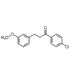 structure of CAS# 898774-70-4, 1-(4-Chlorophenyl)-3-(3-methoxyphenyl)-1-propanone;4'-chloro-3-(3-methoxyphenyl)propiophenone