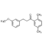 structure of CAS# 898774-78-2, 1-(2,5-Dimethylphenyl)-3-(3-methoxyphenyl)-1-propanone;2',5'-dimethyl-3-(3-methoxyphenyl)propiophenone