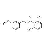structure of CAS# 898774-80-6, 1-(2,6-Dimethylphenyl)-3-(3-methoxyphenyl)-1-propanone;2',6'-dimethyl-3-(3-methoxyphenyl)propiophenone