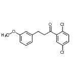 structure of CAS# 898775-19-4, 1-(2,5-Dichlorophenyl)-3-(3-methoxyphenyl)-1-propanone;2',5'-dichloro-3-(3-methoxyphenyl)propiophenone