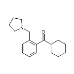 结构式 CAS# 898775-24-1, 环己基[2-(1-吡咯烷基甲基)苯基]甲酮