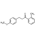 structure of CAS# 898775-46-7, 3-(4-Methoxyphenyl)-1-(2-methylphenyl)-1-propanone;3-(4-methoxyphenyl)-2'-methylpropiophenone