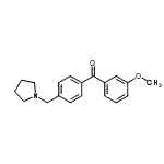 CAS#: 898775-99-0， (3-Methoxyphenyl)[4-(1-pyrrolidinylmethyl)phenyl]methanone