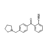结构式 CAS# 898776-03-9, 2-[4-(1-吡咯烷基甲基)苯甲酰基]苯甲腈