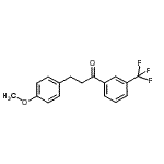 structure of CAS# 898776-04-0, 3-(4-Methoxyphenyl)-1-[3-(trifluoromethyl)phenyl]-1-propanone;3-(4-methoxyphenyl)-3'-trifluoromethylpropiophenone