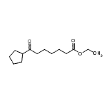 structure of CAS# 898776-06-2, Ethyl 7-cyclopentyl-7-oxoheptanoate;ethyl 7-cyclopentyl-7-oxoheptanoate