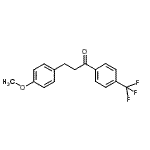 结构式 CAS# 898776-07-3, 3-(4-甲氧基苯基)-1-[4-(三氟甲基)苯基]-1-丙酮