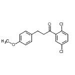 结构式 CAS# 898776-28-8, 1-(2,5-二氯苯基)-3-(4-甲氧基苯基)-1-丙酮