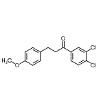 结构式 CAS# 898776-31-3, 1-(3,4-二氯苯基)-3-(4-甲氧基苯基)-1-丙酮