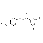 结构式 CAS# 898776-34-6, 1-(3,5-二氯苯基)-3-(4-甲氧基苯基)-1-丙酮