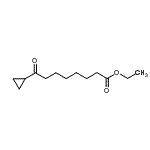 structure of CAS# 898776-36-8, Ethyl 8-cyclopropyl-8-oxooctanoate;ethyl 8-cyclopropyl-8-oxooctanoate