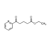 structure of CAS# 898776-54-0, Ethyl 5-oxo-5-(2-pyridinyl)pentanoate;Ethyl 5-oxo-5-(2-pyridyl)valerate;MFCD01320355