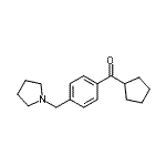 结构式 CAS# 898777-01-0, 环戊基[4-(1-吡咯烷基甲基)苯基]甲酮