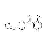structure of CAS# 898777-25-8, [4-(1-Azetidinylmethyl)phenyl](2-methylphenyl)methanone;4'-azetidinomethyl-2-methylbenzophenone