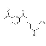 structure of CAS# 898777-53-2, Ethyl 6-(3-nitrophenyl)-6-oxohexanoate;Ethyl 6-(3-nitrophenyl)-6-oxohexanoate