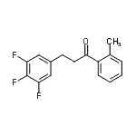 结构式 CAS# 898777-58-7, 1-(2-甲基苯基)-3-(3,4,5-三氟苯基)-1-丙酮