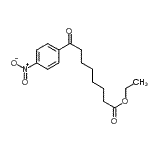 structure of CAS# 898777-65-6, Ethyl 8-(4-nitrophenyl)-8-oxooctanoate;ethyl 8-(4-nitrophenyl)-8-oxooctanoate
