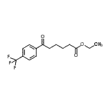 结构式 CAS# 898777-83-8, 乙基6-氧代-6-[4-(三氟甲基)苯基]己酸酯