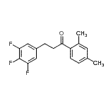 structure of CAS# 898778-00-2, 1-(2,4-Dimethylphenyl)-3-(3,4,5-trifluorophenyl)-1-propanone;2',4'-dimethyl-3-(3,4,5-trifluorophenyl)propiophenone