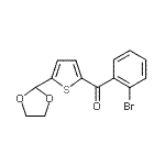 CAS#: 898778-01-3， (2-Bromophenyl)[5-(1,3-dioxolan-2-yl)-2-thienyl]methanone