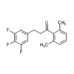 structure of CAS# 898778-06-8, 1-(2,6-Dimethylphenyl)-3-(3,4,5-trifluorophenyl)-1-propanone;2',6'-dimethyl-3-(3,4,5-trifluorophenyl)propiophenone
