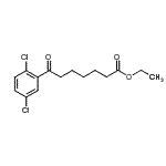 structure of CAS# 898778-17-1, Ethyl 7-(2,5-dichlorophenyl)-7-oxoheptanoate;ethyl 7-(2,5-dichlorophenyl)-7-oxoheptanoate