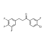 structure of CAS# 898778-18-2, 1-(4-Chloro-3-fluorophenyl)-3-(3,4,5-trifluorophenyl)-1-propanone;4'-chloro-3'-fluoro-3-(3,4,5-trifluorophenyl)propiophenone
