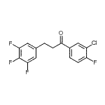 结构式 CAS# 898778-21-7, 1-(3-氯-4-氟苯基)-3-(3,4,5-三氟苯基)-1-丙酮