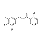 结构式 CAS# 898778-24-0, 1-(2-氯苯基)-3-(3,4,5-三氟苯基)-1-丙酮