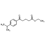 structure of CAS# 898778-35-3, Ethyl 5-(4-isopropylphenyl)-5-oxopentanoate;ethyl 5-(4-isopropylphenyl)-5-oxovalerate