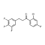 结构式 CAS# 898778-42-2, 1-(2-氯-4-氟苯基)-3-(3,4,5-三氟苯基)-1-丙酮