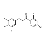 structure of CAS# 898778-48-8, 1-(4-Chloro-2-fluorophenyl)-3-(3,4,5-trifluorophenyl)-1-propanone;4'-chloro-2'-fluoro-3-(3,4,5-trifluorophenyl)propiophenone